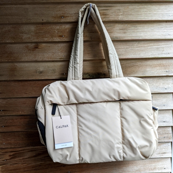 Calpak Handbags - Calpak Oatmeal Duffel - NWT